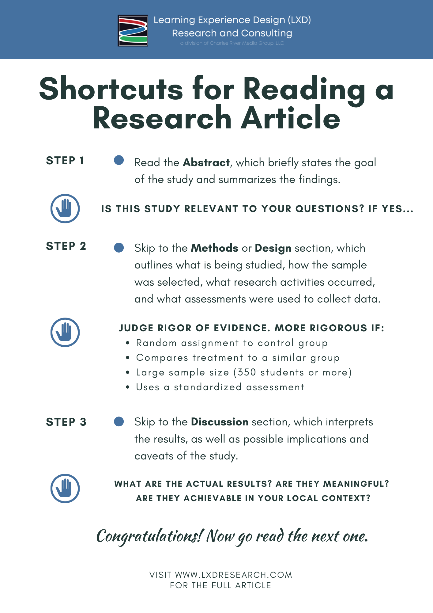 how to read a research article quickly