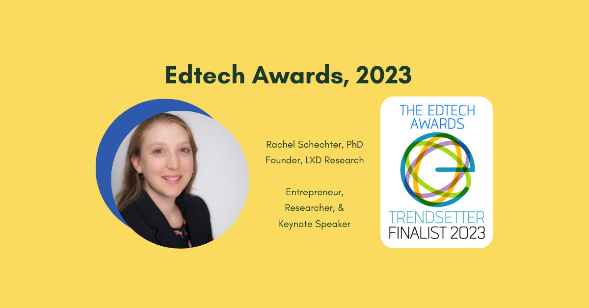 Dr. Schechter, EdTech Trendsetter!