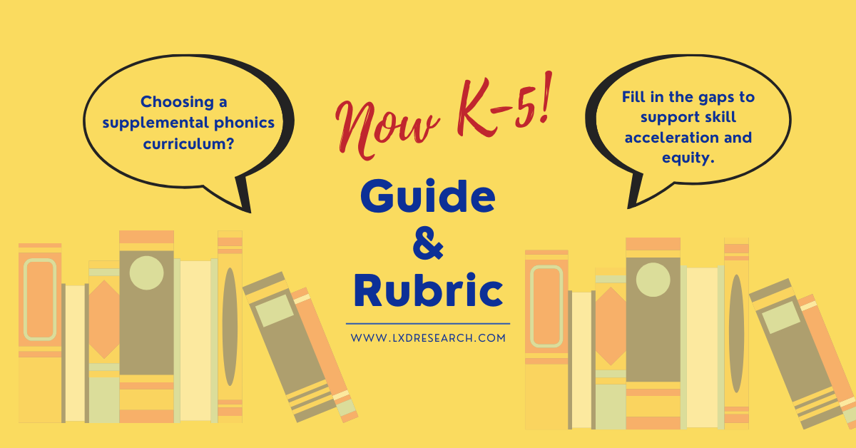 New Phonics K-5 Rubric