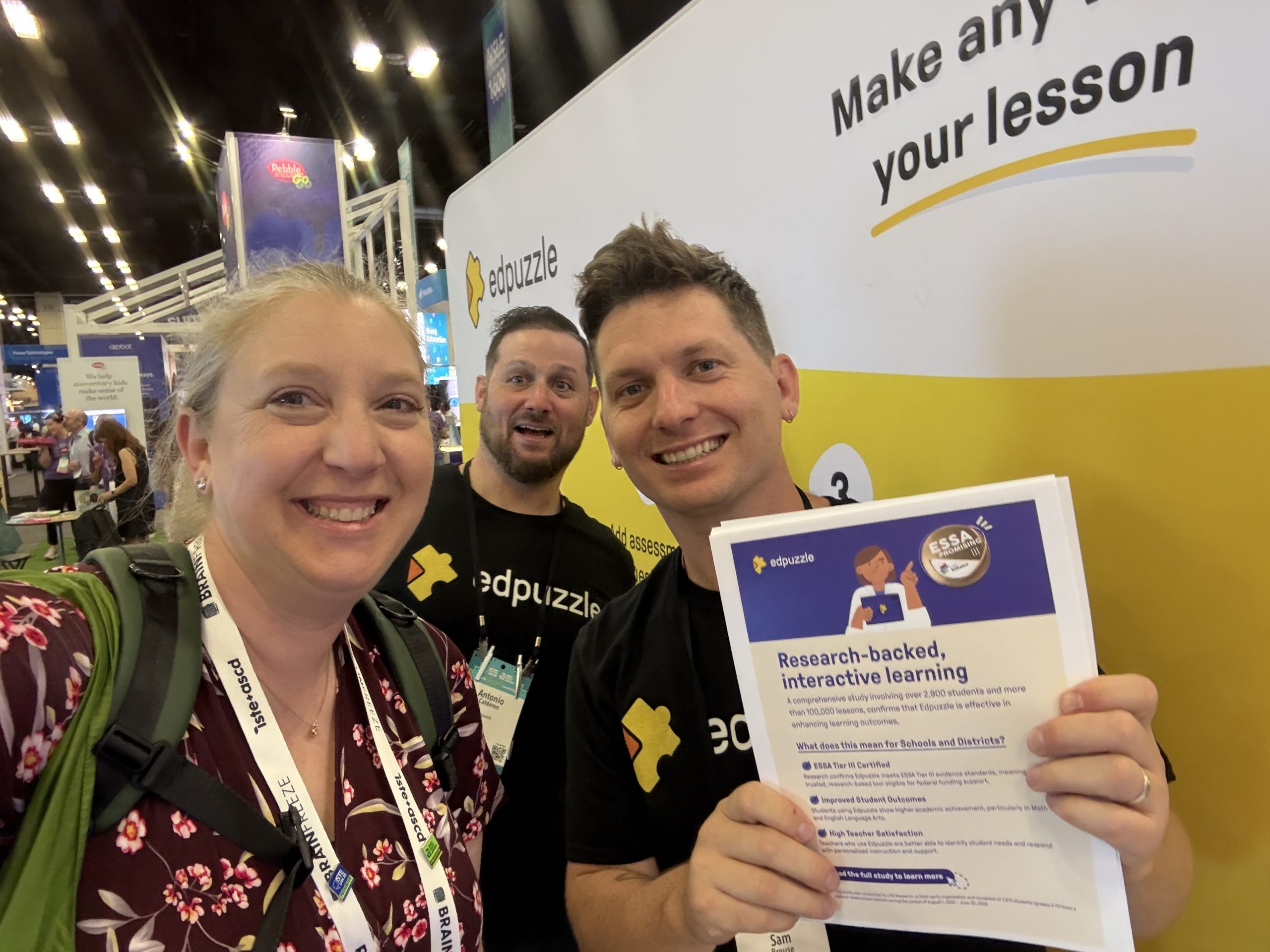 Rachel with Edpuzzle at ISTE