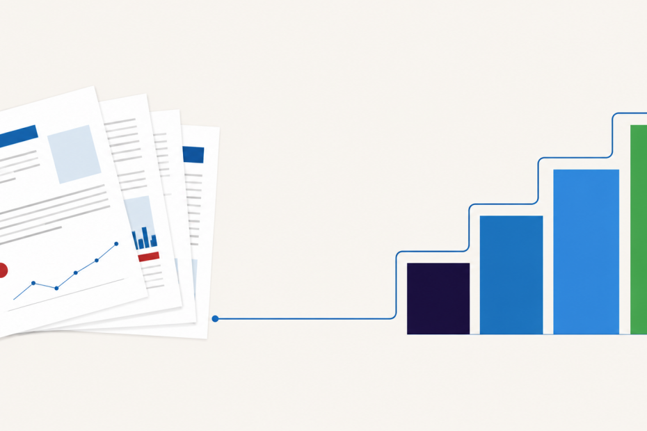 reports to bar chart